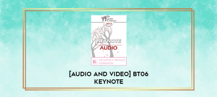 [Audio and Video] BT06 Keynote 02 - Simplicity and Intensity in Brief Therapy: A Clinical Demonstration - Erving Polster